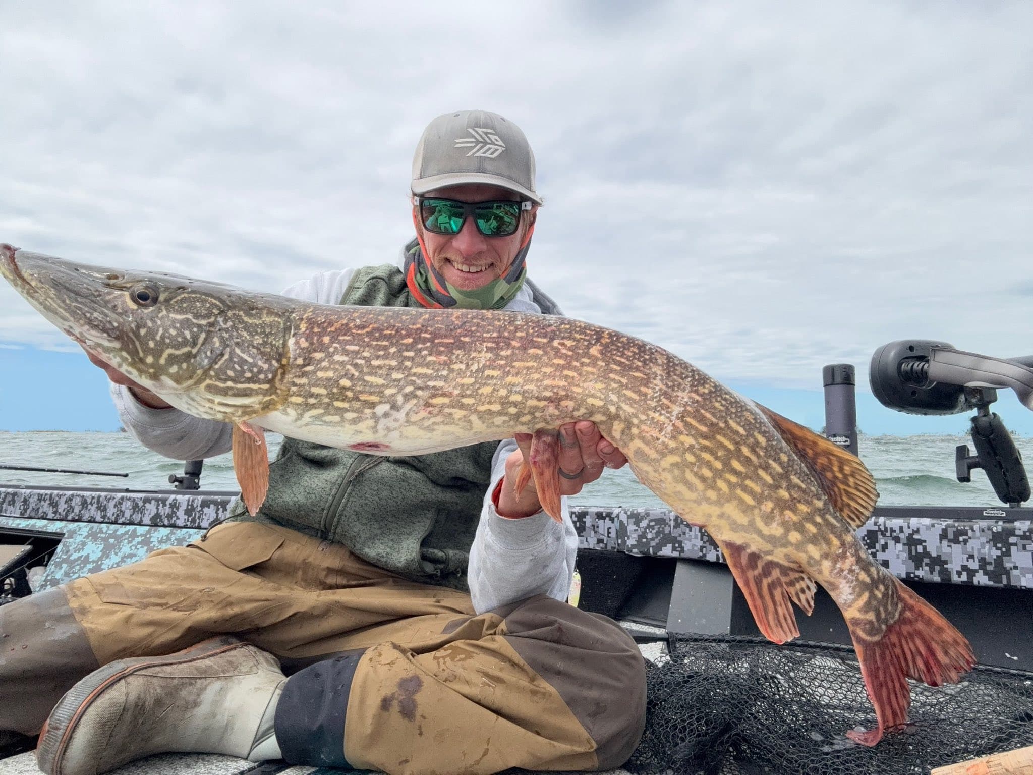 Trophy northern pike caught in the Les Cheneaux Islands